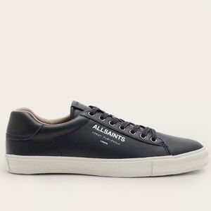 ALLSAINTS Underground Leather‎ Low Top Trainers Men's Size 11 Black